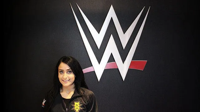 Nhooph Al-Areebi aka Aliyah at the WWE Performance Center in 2015