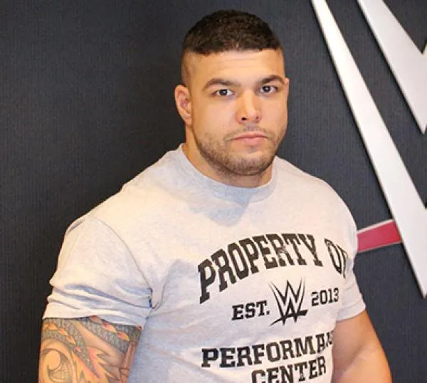 Peter Howard at the WWE Performance Center in 2015