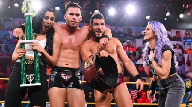 Austin Theory with The Way on NXT television