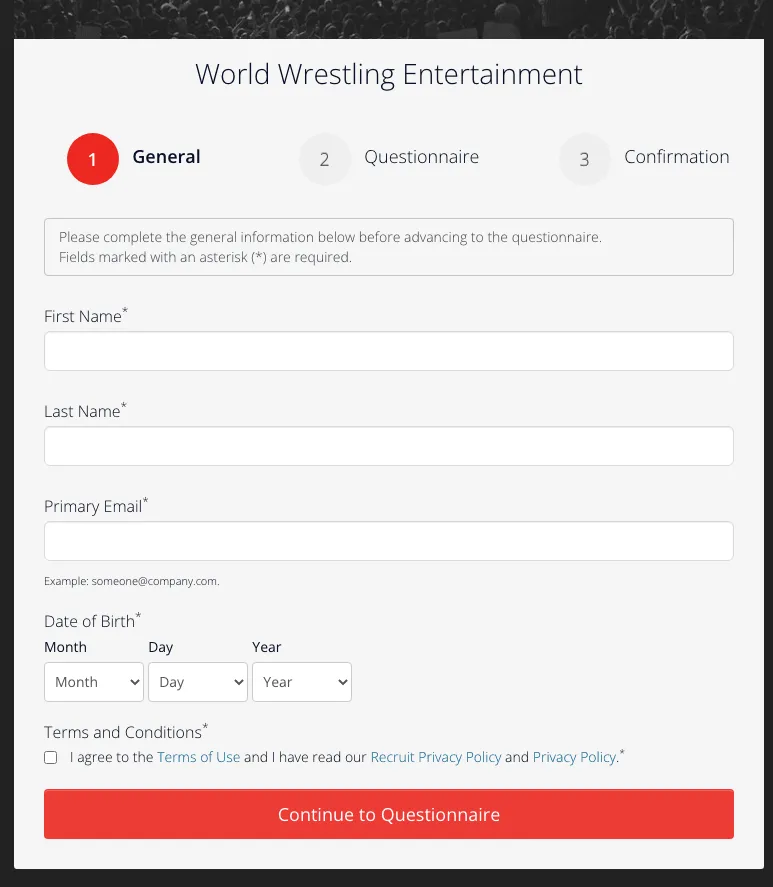 WWE General application
